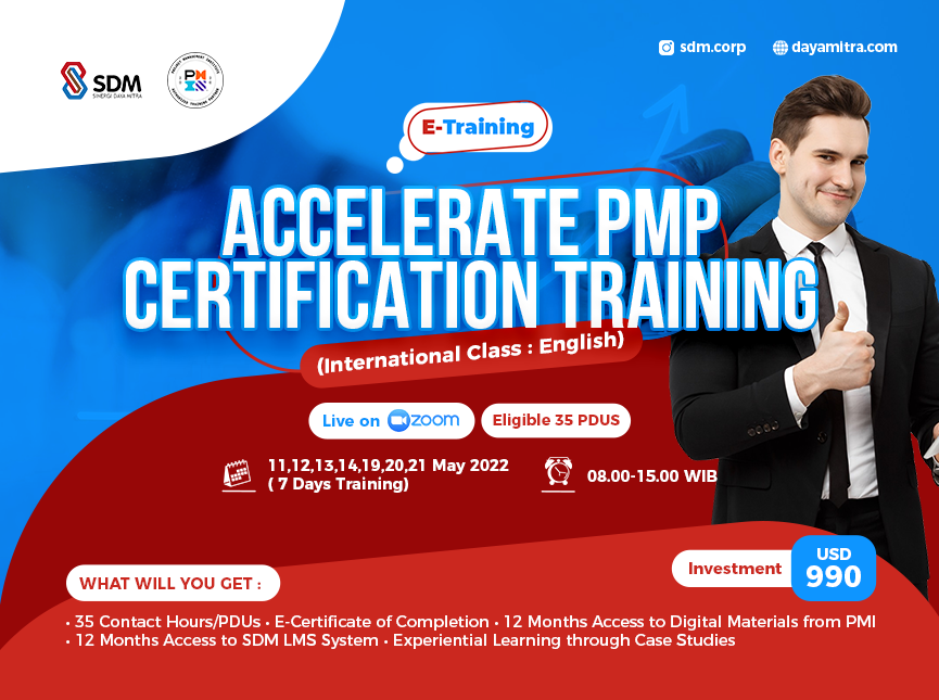 Accelerated PMP Certfication Training (Internatinal Class : English) - Batch May 2022
