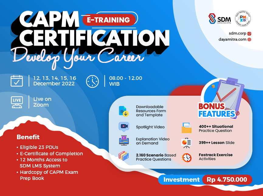 CAPM Certification - Develop Your Career Batch December 2022