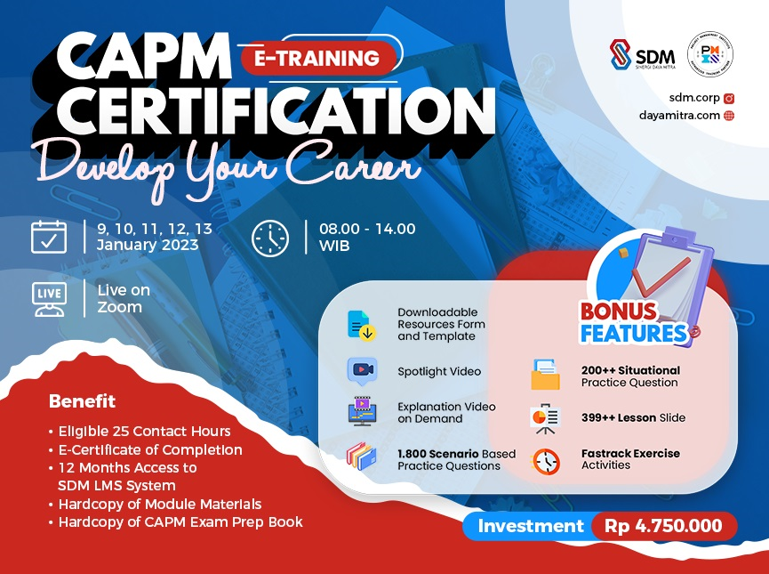 CAPM Certification - Develop Your Career Batch January 2023
