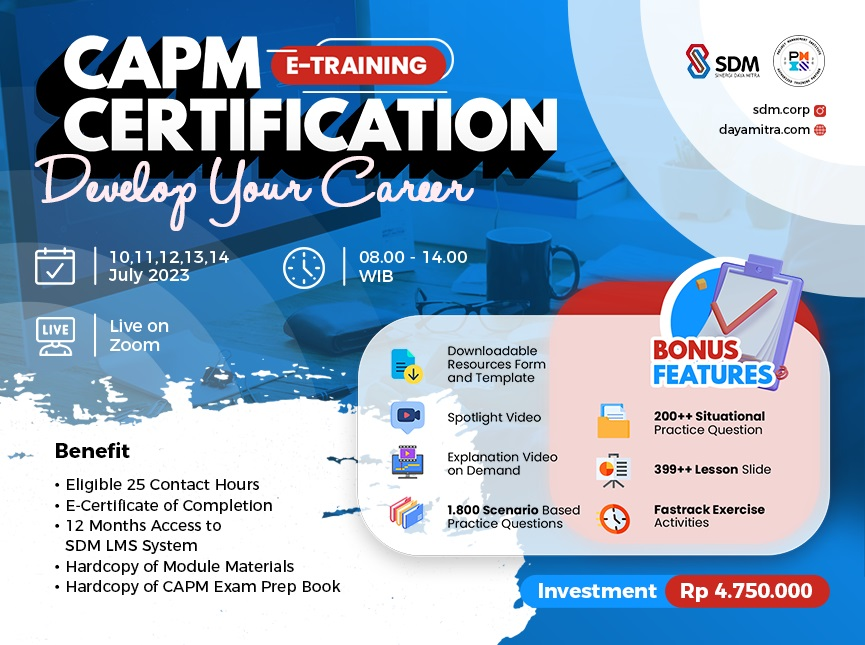 CAPM Certification - Develop Your Career Batch July 2023