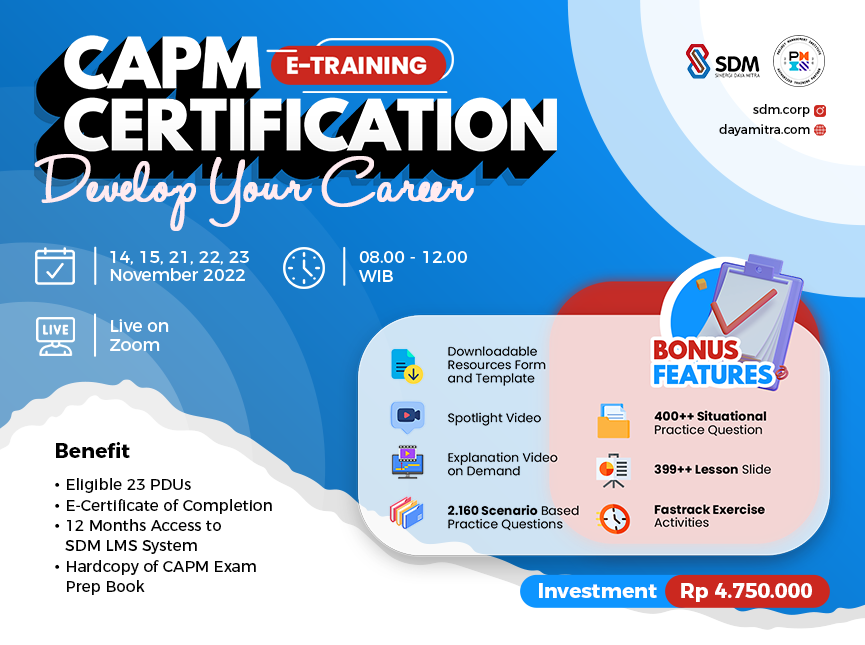 CAPM Certification - Develop Your Career Batch November 2022