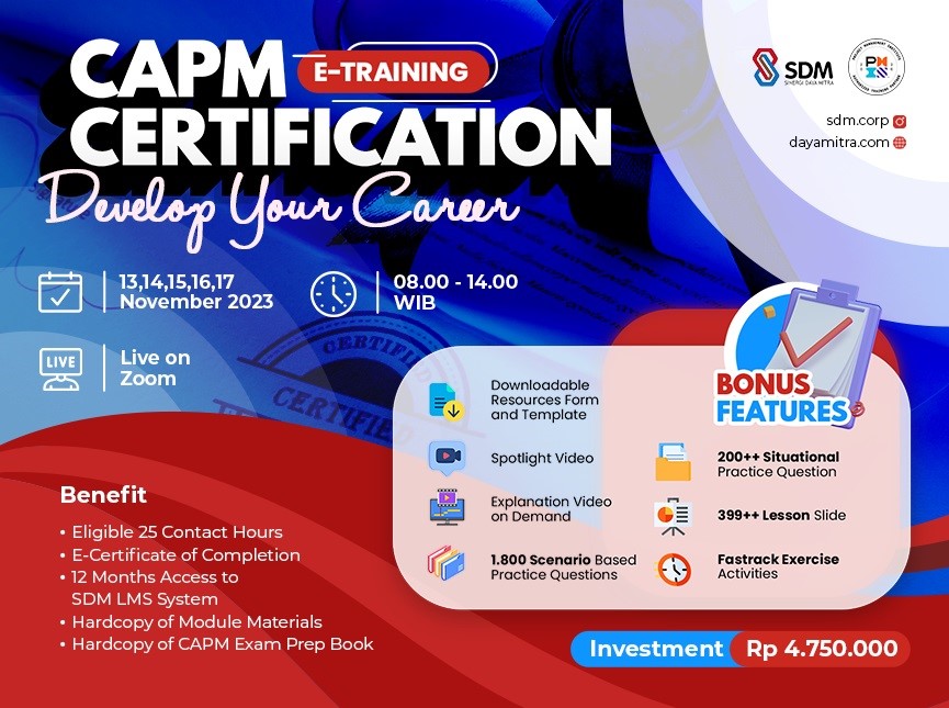 CAPM Certification - Develop Your Career Batch November 2023