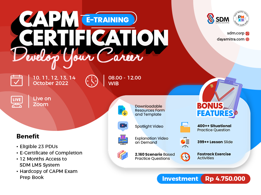 CAPM Certification - Develop Your Career Batch October 2022
