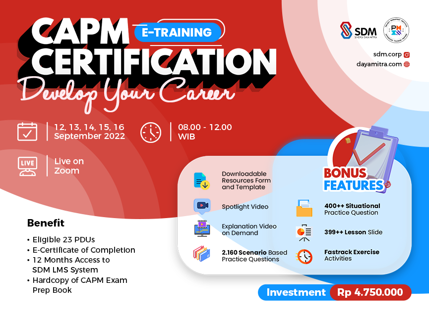 CAPM Certification - Develop Your Career Batch September 2022