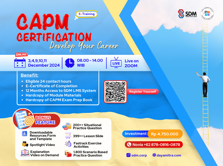 CAPM Certification - Develop Your Career December 2024 (E-Training)