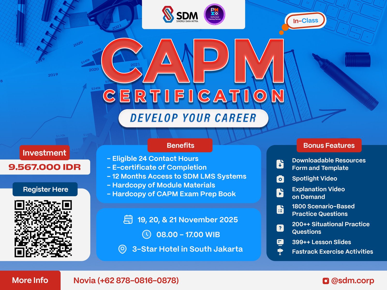 CAPM Certification - Develop Your Career  November 2025 (In-CLass)