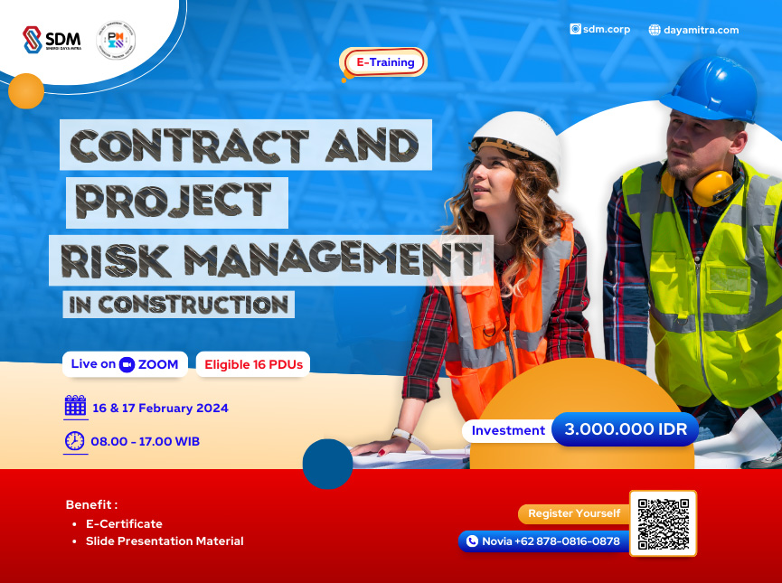 Contract and Project Risk Management in Construction - February 2024 (E-Training)