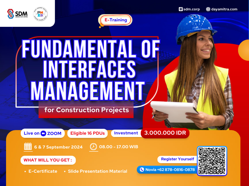 Fundamental of Interfaces Management for Construction Projects - September 2024 (E-Training)