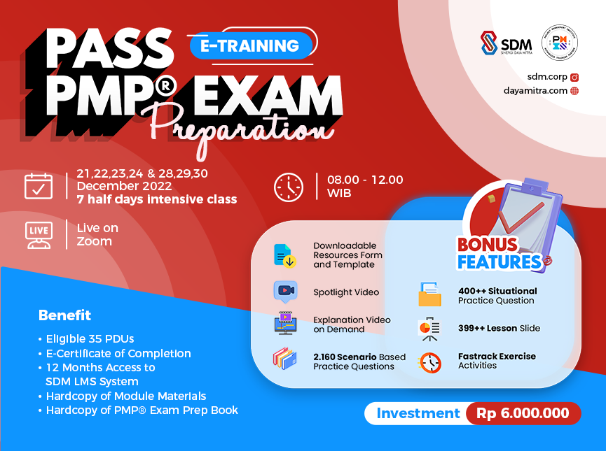 Pass PMP® Exam Preparation - Batch December 2022