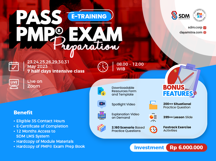 Pass PMP® Exam Preparation - Batch May 2023