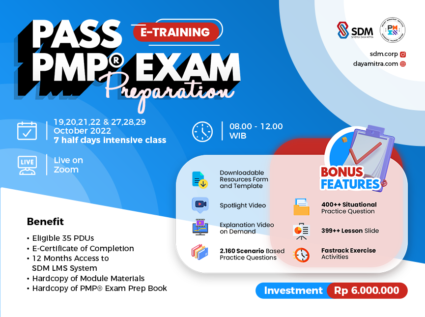 Pass PMP® Exam Preparation - Batch October 2022