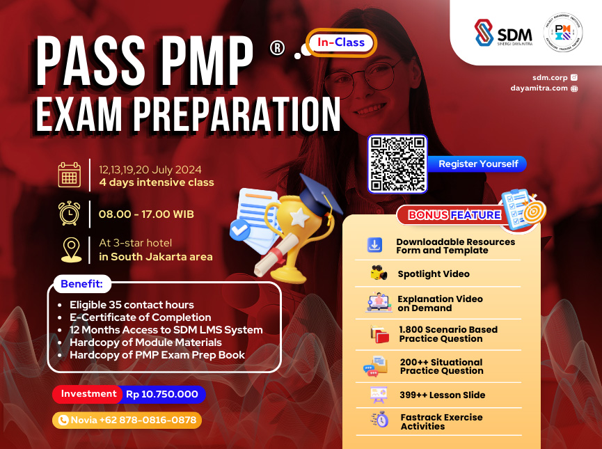 Pass PMP® Exam Preparation - July 2024 (In-Class)