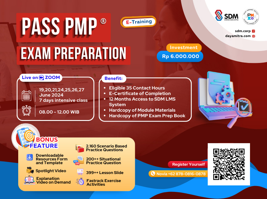 Pass PMP® Exam Preparation - June 2024 (E-Training)