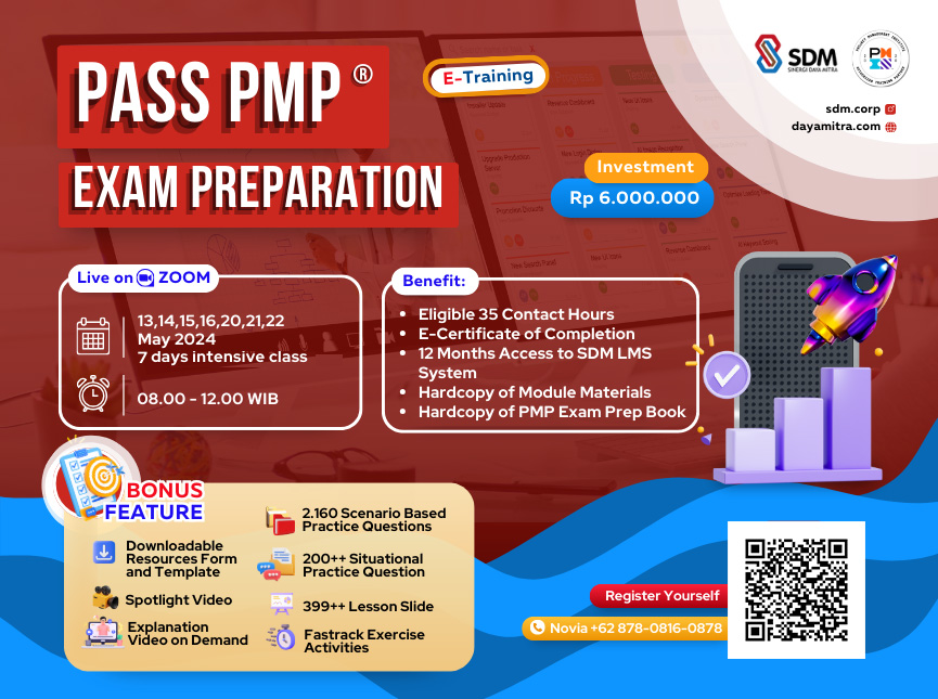 Pass PMP® Exam Preparation - May 2024 (E-Training)