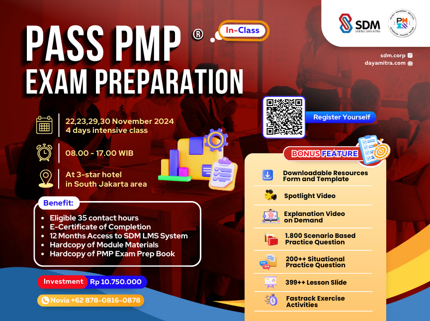 Pass PMP® Exam Preparation - November 2024 (In-Class)