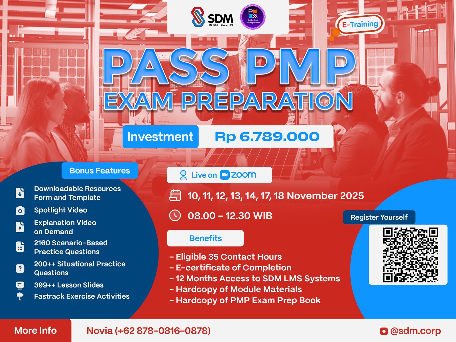 Pass PMP® Exam Preparation - November 2025 (E-Training)