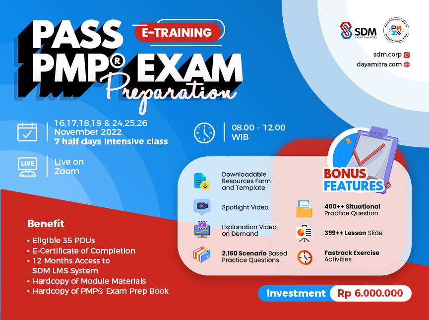 Pass PMP® Exam Preparation - Batch November 2022