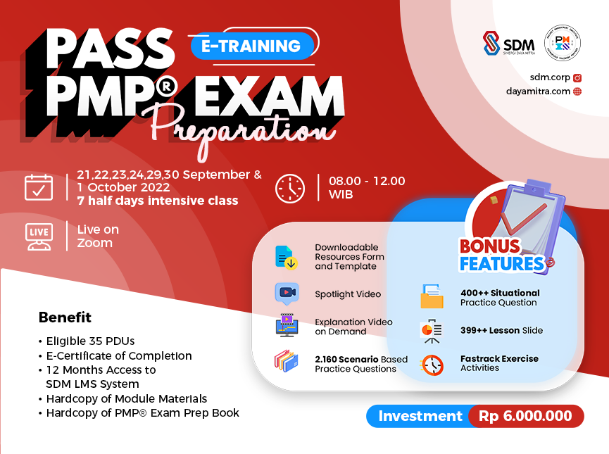 Pass PMP® Exam Preparation - Batch September 2022