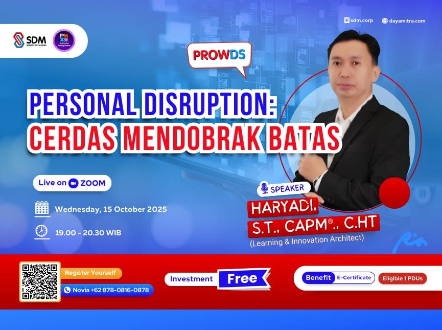 PROWDS : Personal Disruption: Cerdas Mendobrak Batas