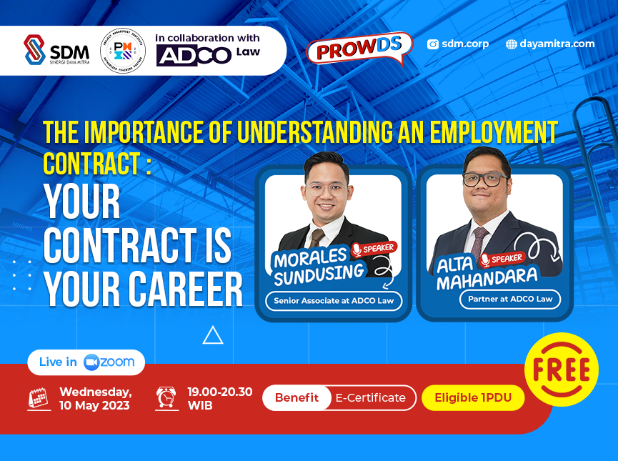 PROWDS : The Importance of Understanding an Employment Contract : Your Contract is Your Career - batch May 2023