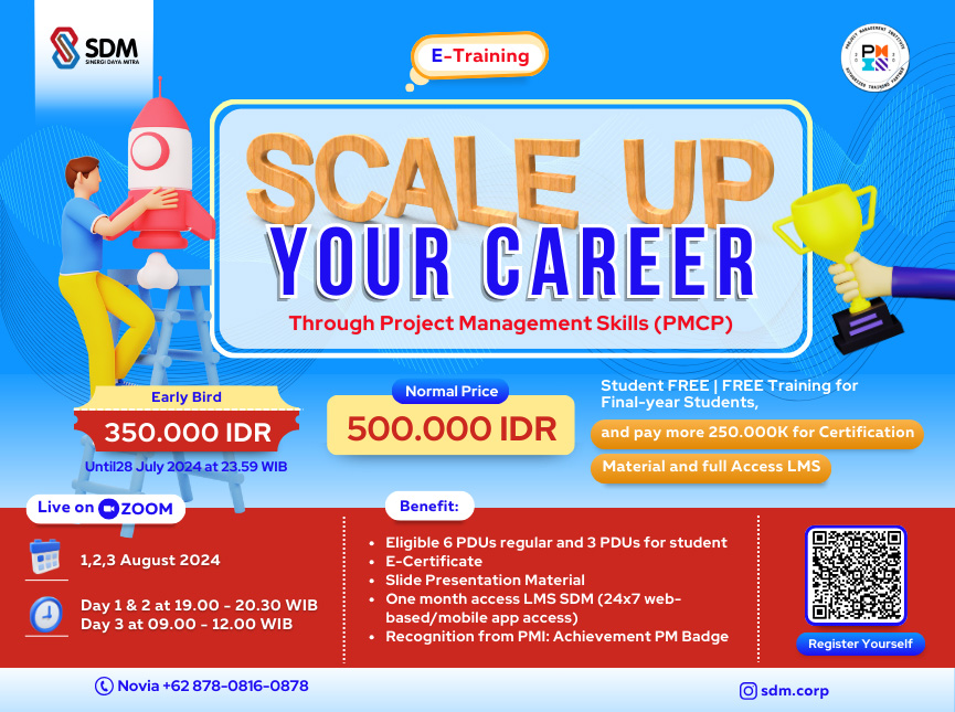 Scale Up Your Career Through Project Management Skills (PMCP) - August 2024 ( E-Training)