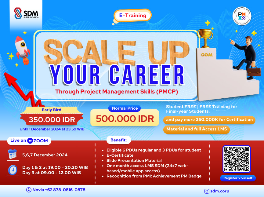 Scale Up Your Career Through Project Management Skills (PMCP) - December 2024 ( E-Training)