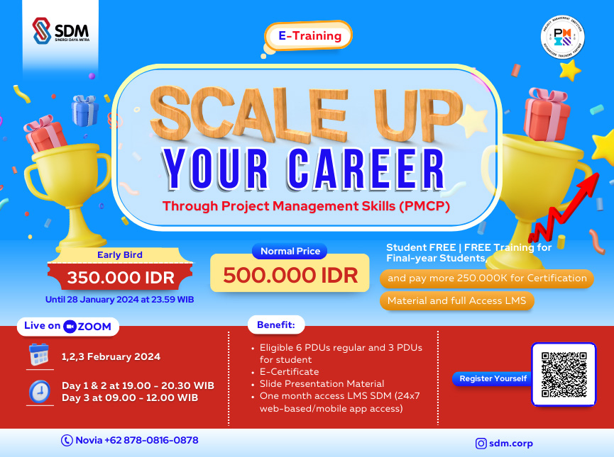 Scale Up Your Career Through Project Management Skills (PMCP) - February 2024 ( E-Training)