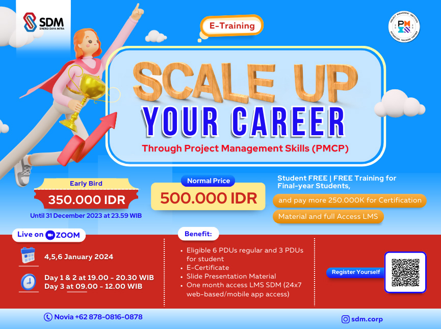 Scale Up Your Career Through Project Management Skills (PMCP) - January 2024 ( E-Training)