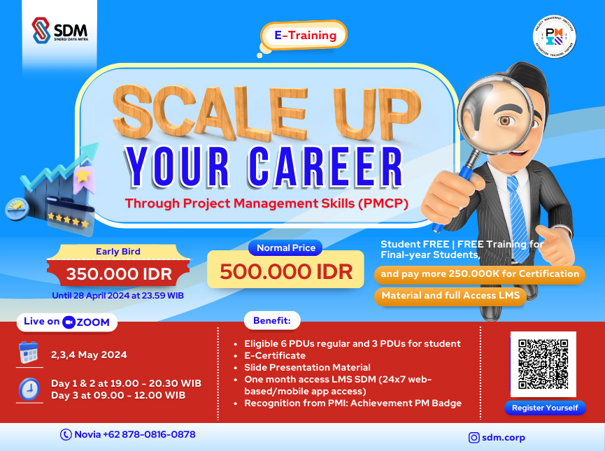 Scale Up Your Career Through Project Management Skills (PMCP) - May 2024 ( E-Training)