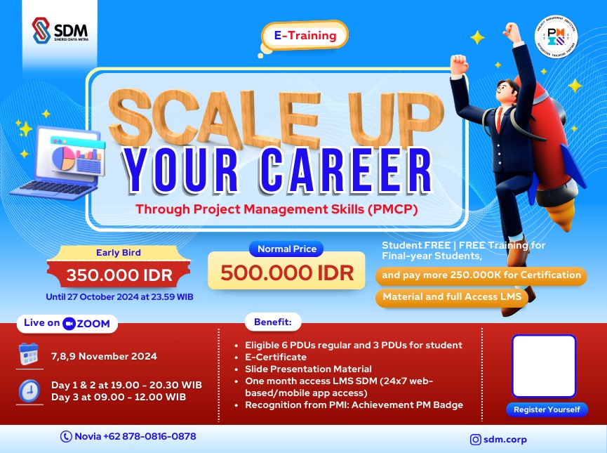 Scale Up Your Career Through Project Management Skills (PMCP) - November 2024 ( E-Training)