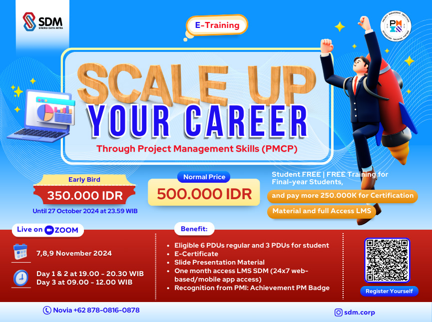 Scale Up Your Career Through Project Management Skills (PMCP) - November 2024 ( E-Training)