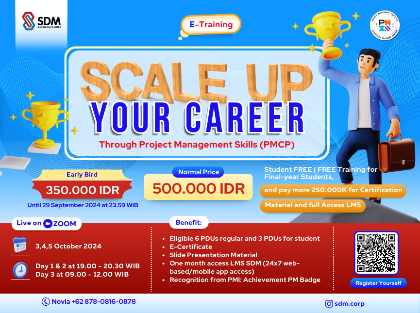 Scale Up Your Career Through Project Management Skills (PMCP) - October 2024 ( E-Training)