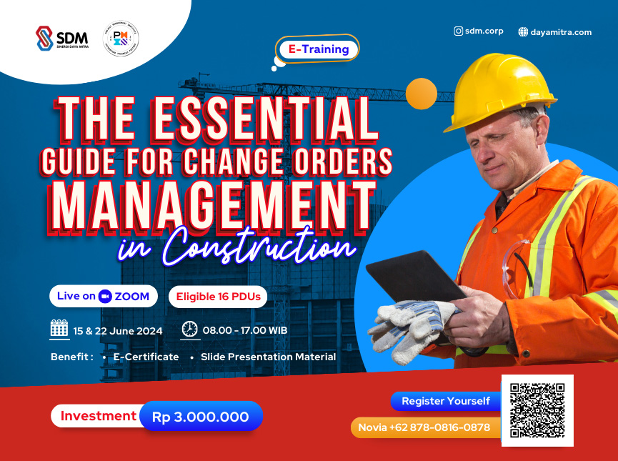 The Essential Guide for Change Orders Management in Construction - June 2024 (E-Training)