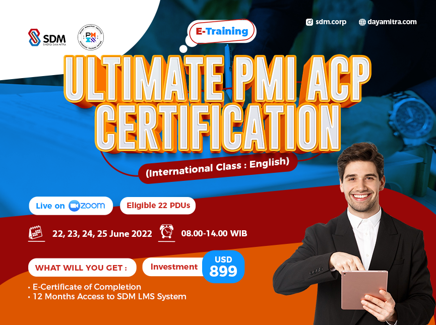 Ultimate PMI - ACP Exam Certification (international Class : English) Batch June 2022